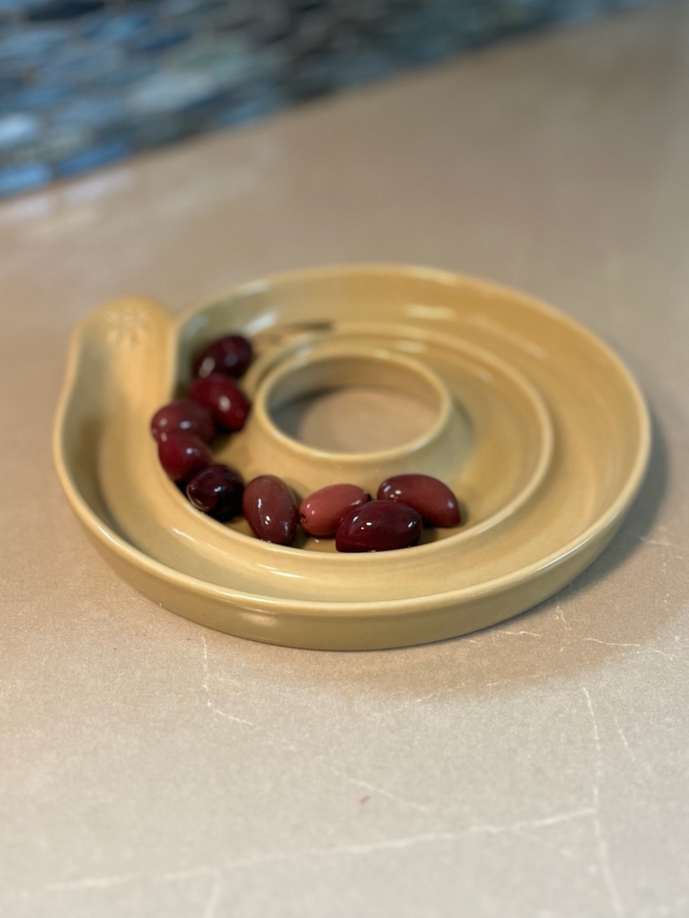 Vintage French Revol Swirl Bee Dish